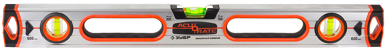 

Уровень ручной брусковый 1.5м, точность 0.4 мм/м, 3 глазка, ЗУБР ACURATE 6 (34596-150), 0