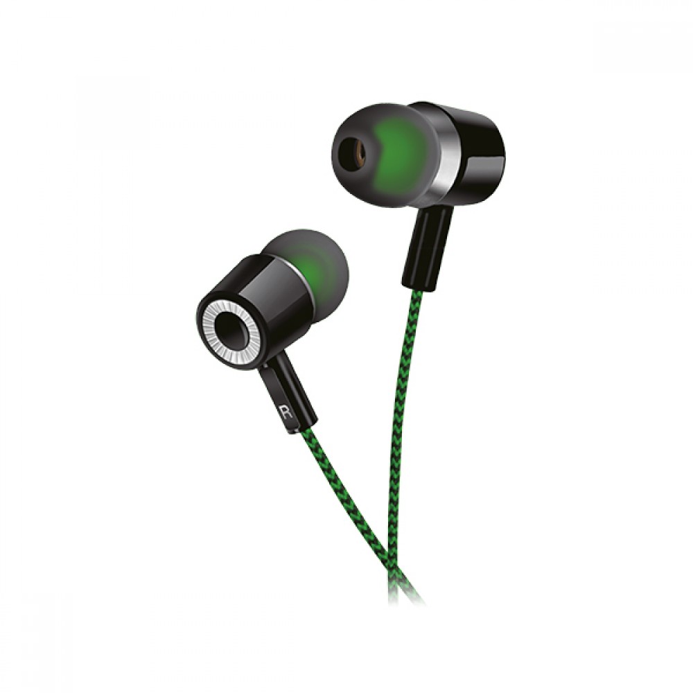 

Проводные наушники Perfeo MILD, Jack 3.5mm, черный/зеленый (PF_A4480), MILD