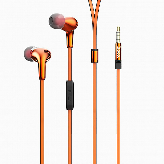 

Проводная гарнитура Hoco M30, jack 3.5 mm, оранжевый, M30