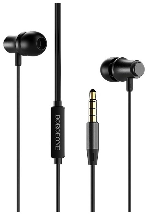

Проводные наушники Borofone BM29 Gratified, jack 3.5 мм, черный, BM29 Gratified