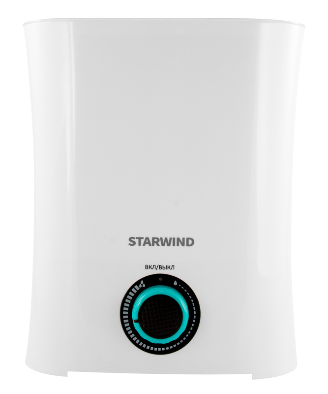 

Увлажнитель воздуха ультразвуковой 3л., до 35 м², 280 мл/ч, белый, StarWind SHC1322, SHC1322
