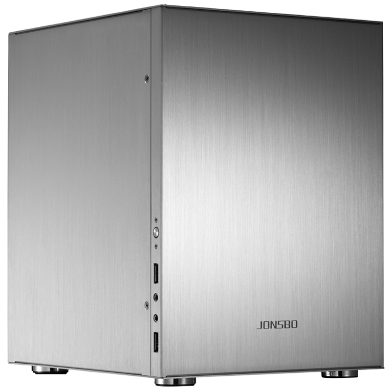 Корпус JONSBO C2, mATX, Mini-Tower, USB 3.0, серебристый, без БП (PCC_JB_C2_Silver)