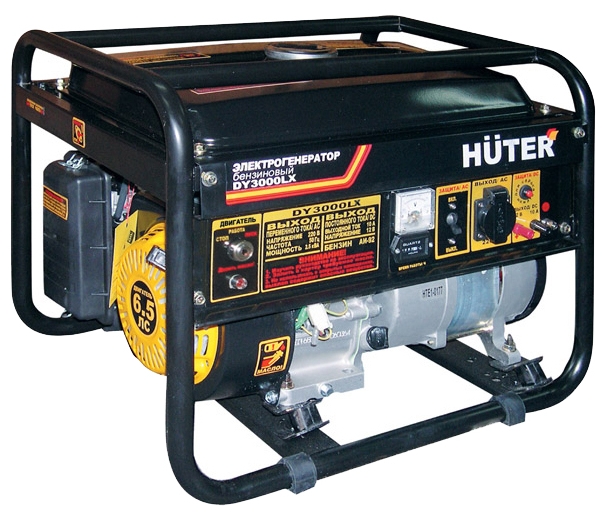 Электрогенератор Huter DY3000LX, 6.5 л.с., 2.8 кВт