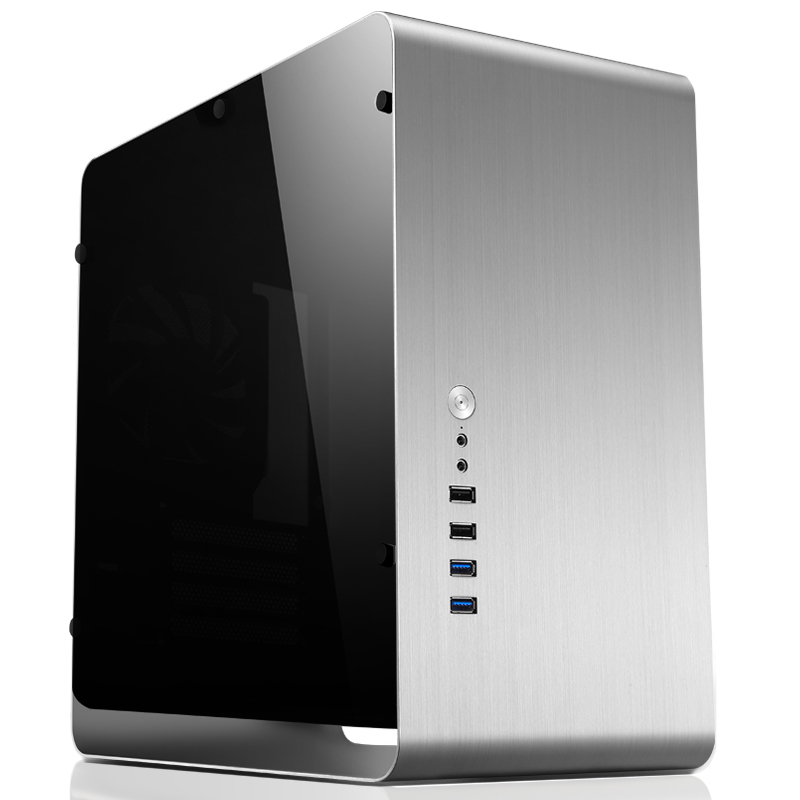 Корпус JONSBO UMX3W, mATX, Midi-Tower, 2xUSB 3.0, серебристый, без БП (PCC_JB_UMX3W_Silver)