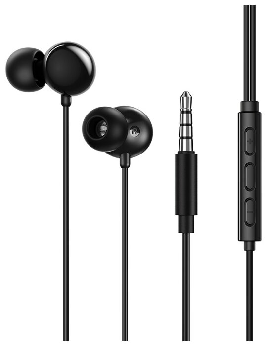 

Проводные наушники Borofone BM45 Sound wave, jack 3.5 mm, черный, BM45 Sound wave