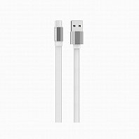 

Кабель USB 2.0(Am)-Micro USB 2.0(Bm), плоский, 2.4A, 1.2м, белый Borofone Glory BU8 (99139), BU8