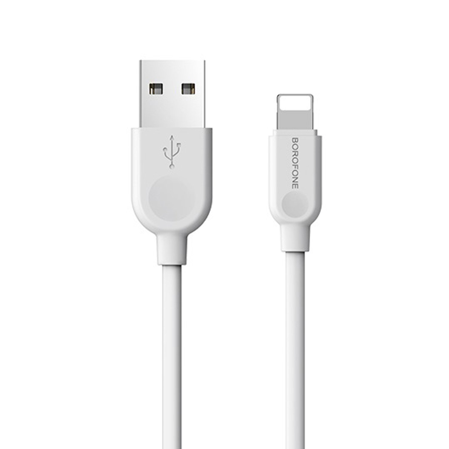 Кабель USB-Lightning 8-pin, 1 м, белый Borofone LinkJet BX14