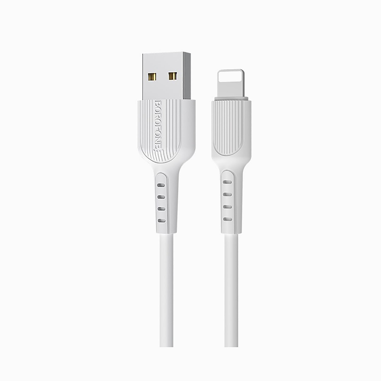 Кабель USB-Lightning 8-pin, 1 м, белый Borofone Easy BX16
