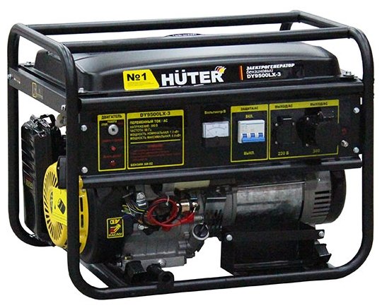 Электрогенератор Huter DY9500LX-3, 15 л.с., 8 кВт
