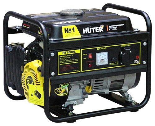 Электрогенератор Huter HT1000L, 2.4 л.с., 1.1 кВт
