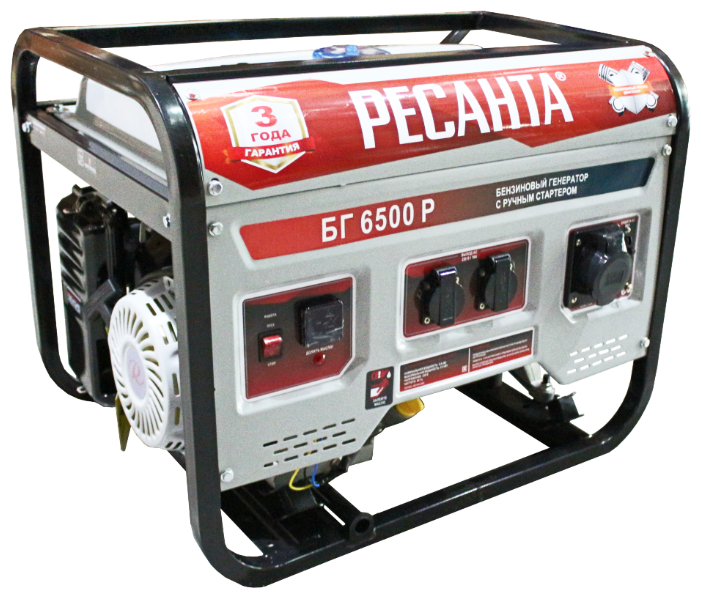 Электрогенератор Ресанта БГ 6500 Р, 13 л.с., 5 кВт