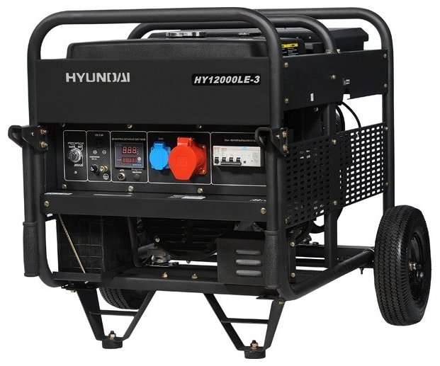 

Электрогенератор Hyundai HY 12000LE-3, трехфазный, асинхронный, автозапуск, бензиновый, 22 л.с., 10кВт, 1xEURO 16A, HY 12000LE-3