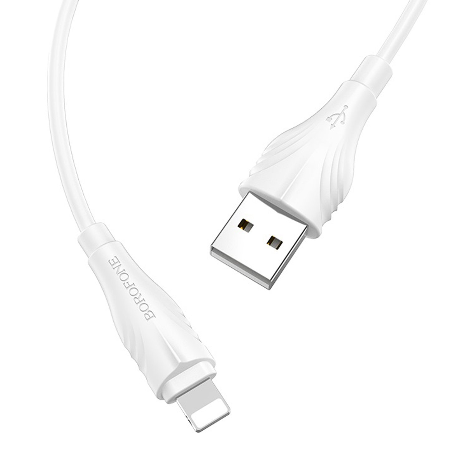 

Кабель USB-Lightning 8-pin, 2м, белый Borofone Optimal BX18 (00452), BX18
