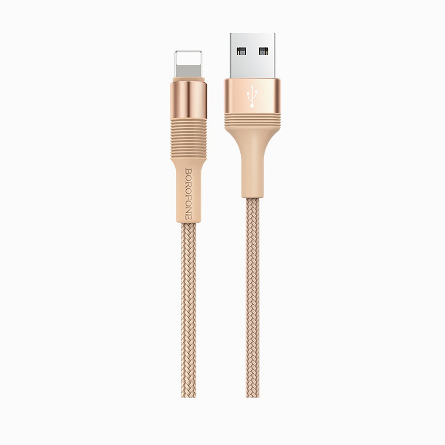 

Кабель USB-Lightning 8-pin, 2.4A, 1м, золотистый Borofone Outstanding BX21 (03163), BX21