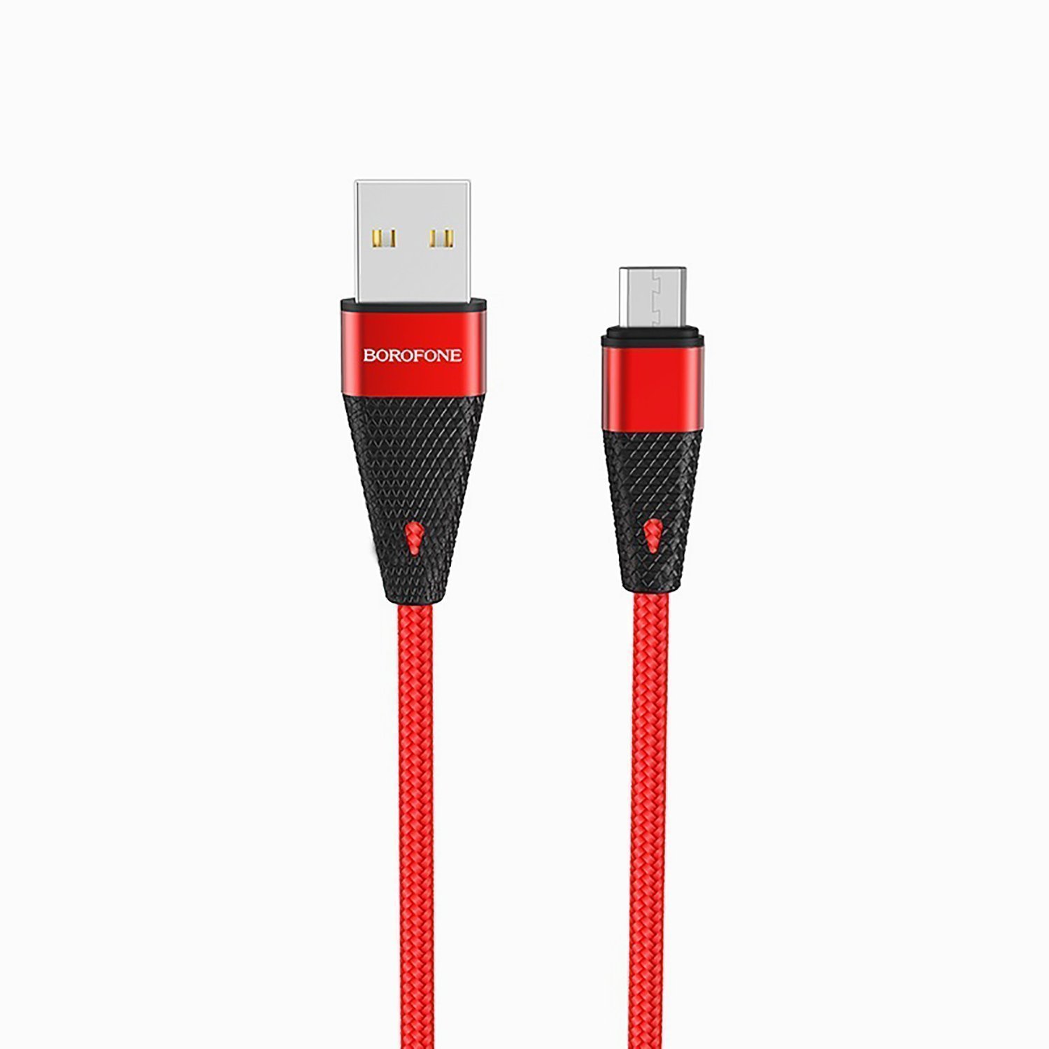 

Кабель USB 2.0(Am)-Micro USB 2.0(Bm), 2.4A, 1.2м, красный Borofone Pineapple BU10 (10987), BU10