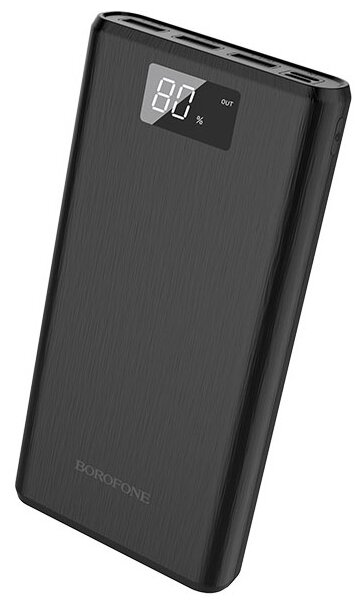 

Портативный аккумулятор (Powerbank) Borofone BT2D Fullpower, 30000mAh, 3xUSB, 2A, черный, BT2D Fullpower