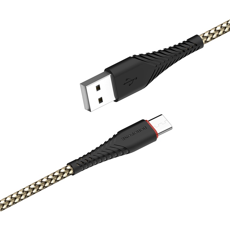 

Кабель USB-Type-C, 1.6A, 1м, черный Borofone Optimal BX25 (03491), BX25