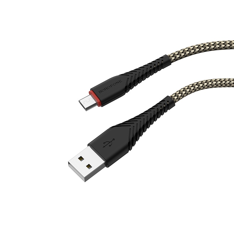 

Кабель USB-Micro USB, 1м, черный Borofone BX25 Powerful (03477), BX25