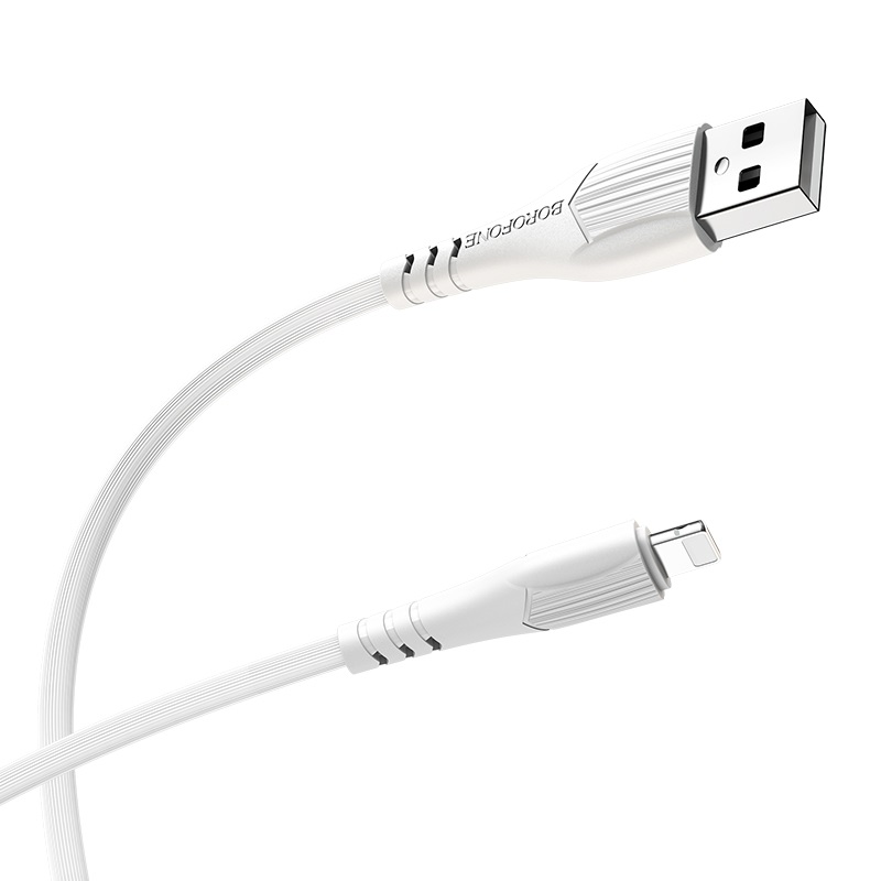 

Кабель USB-Lightning 8-pin, 1м, белый Borofone BX37 Wieldy (20863), BX37