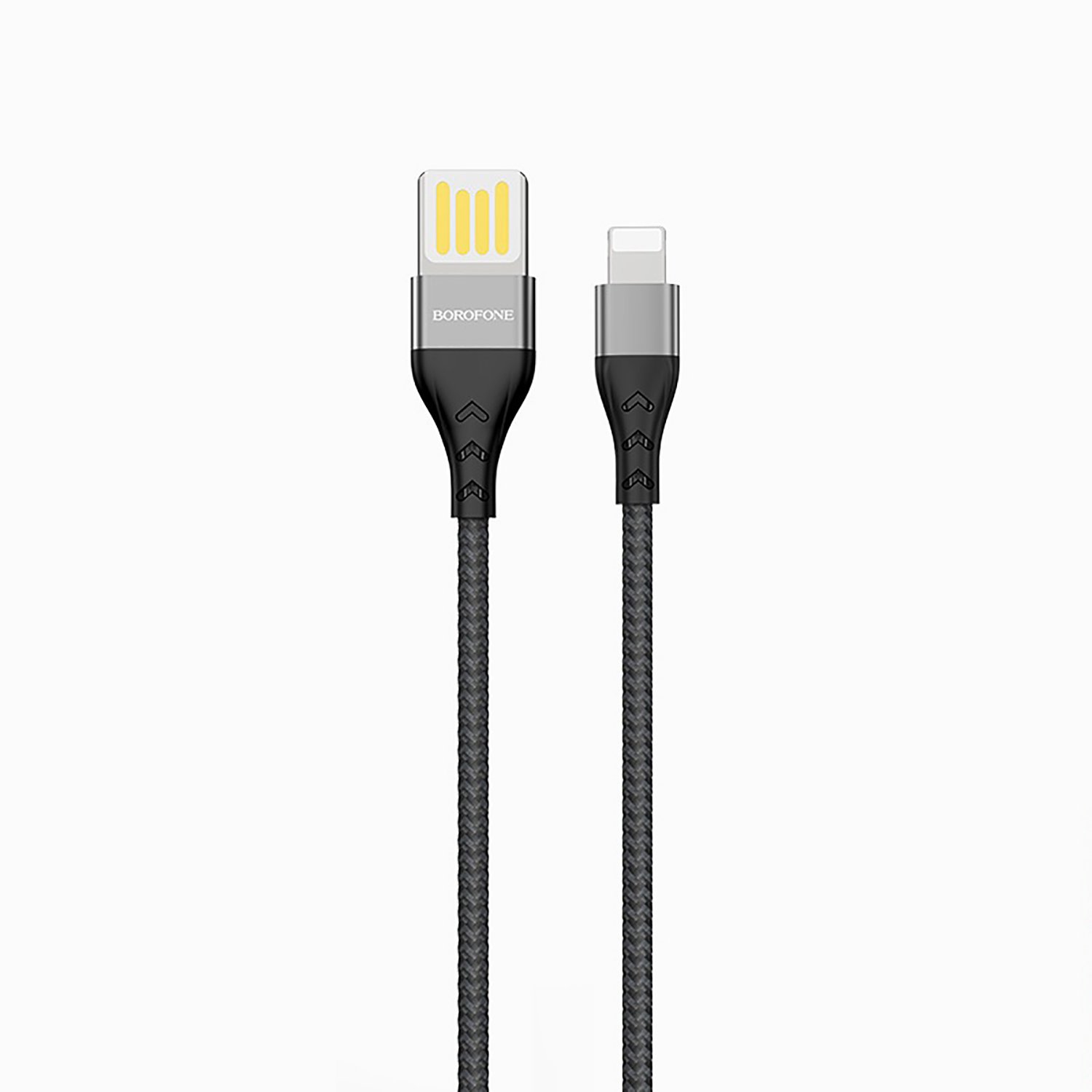 

Кабель USB-Lightning 8-pin, 2.4A, 1м, черный Borofone Tasteful BU11 (УТ000023296), BU11