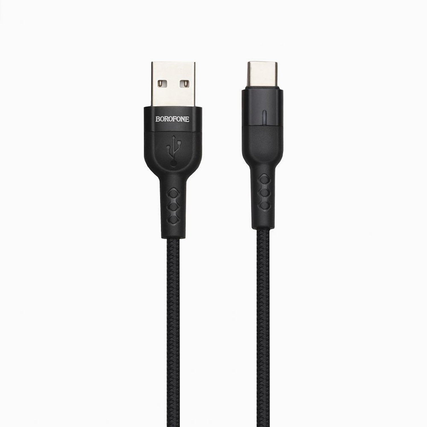 

Кабель USB 2.0(Am)-Type-C, 2.4A, 1.2м, черный Borofone Starlight BU17, BU17