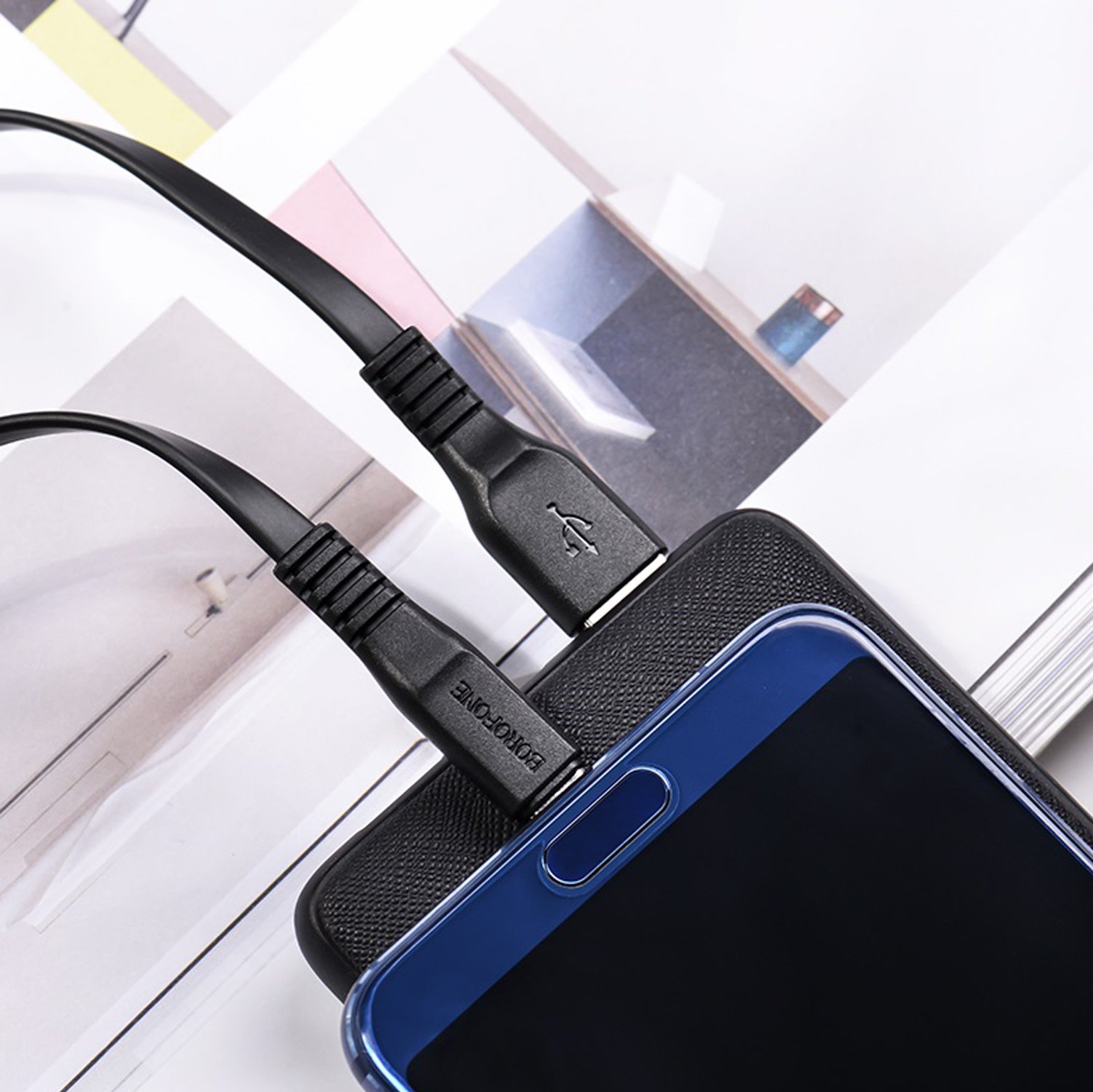 Кабель USB-USB Type-C(m), 1 м, черный Borofone Wide power BX23, 844347  купить по цене 195 руб в Томске в интернет-магазине e2e4