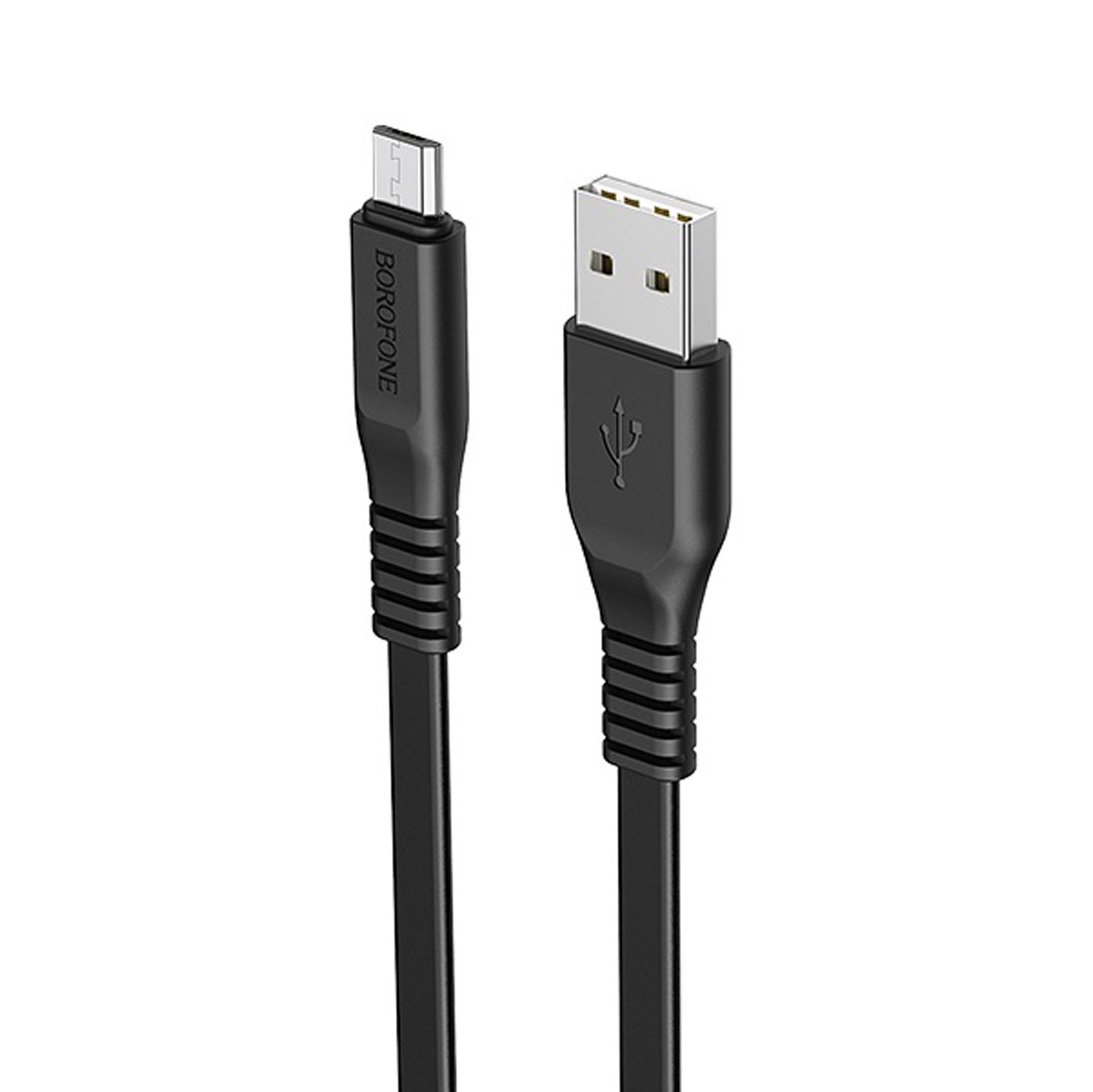 

Кабель USB-Micro USB, 2.1A, 1м, черный Borofone Wide power BX23, BX23