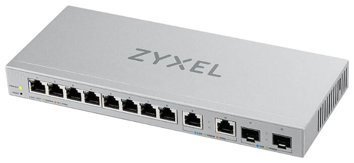 

Коммутатор ZYXEL XGS1210-12, управляемый, кол-во портов: 8x1 Гбит/с, 2x2.5 Гбит/с, SFP+ 2x10 Гбит/с (XGS1210-12-ZZ0101F), XGS1210-12