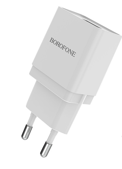 

Сетевое зарядное устройство Borofone BA19A Nimble 5W, 1USB, 1A, белый (6931474700667), BA19A Nimble