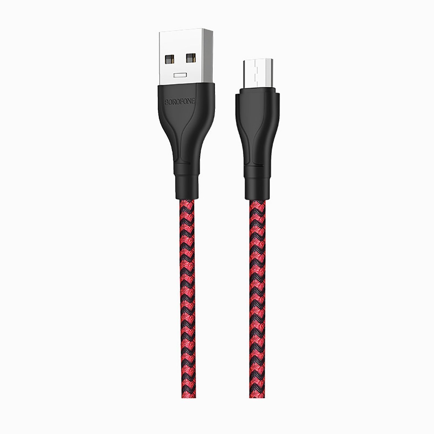 

Кабель USB-Micro USB, 1м, красный/черный Borofone Beneficial BX39, Черный/красный, BX39