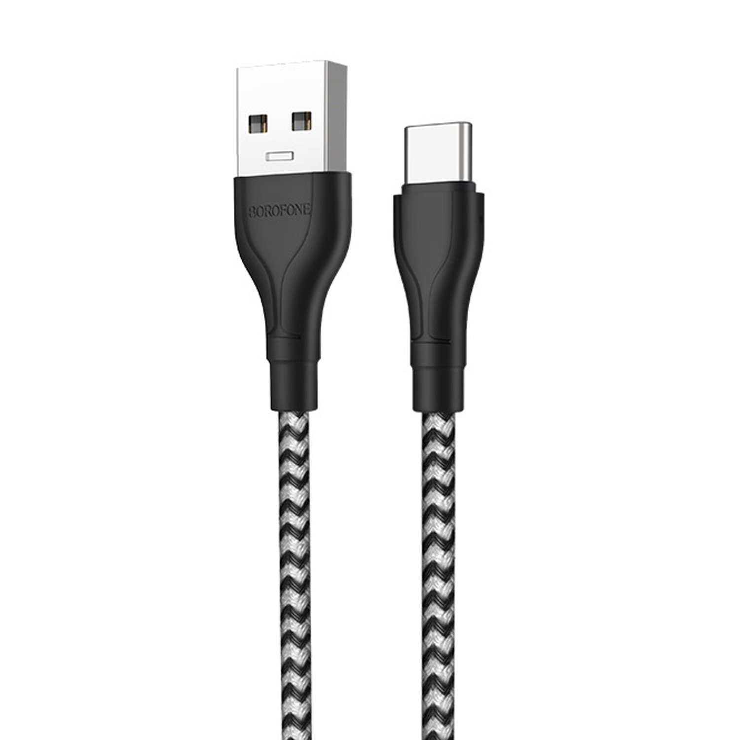 

Кабель USB-Type-C, 1м, белый/черный Borofone Beneficial BX39, BX39