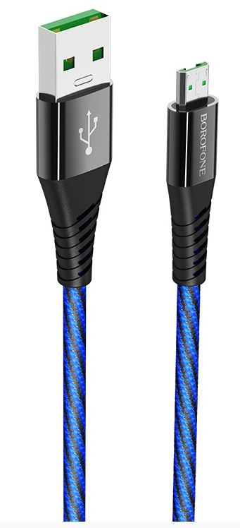 

Кабель USB-Micro USB, 4A, 1м, черный Borofone Craft BU13 (BU13 ), BU13