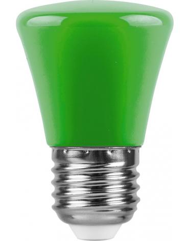 

Лампа светодиодная E27 колокол/C45, 1Вт / зелёный, Feron LB-372 (25912), LB-372