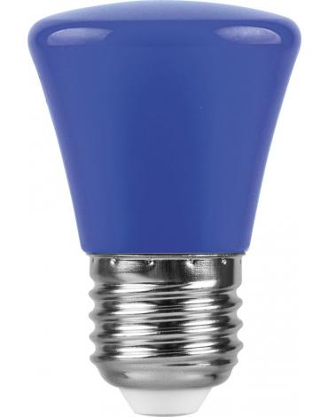 

Лампа светодиодная E27 колокол/C45, 1Вт / синий, Feron LB-372 (25913), LB-372