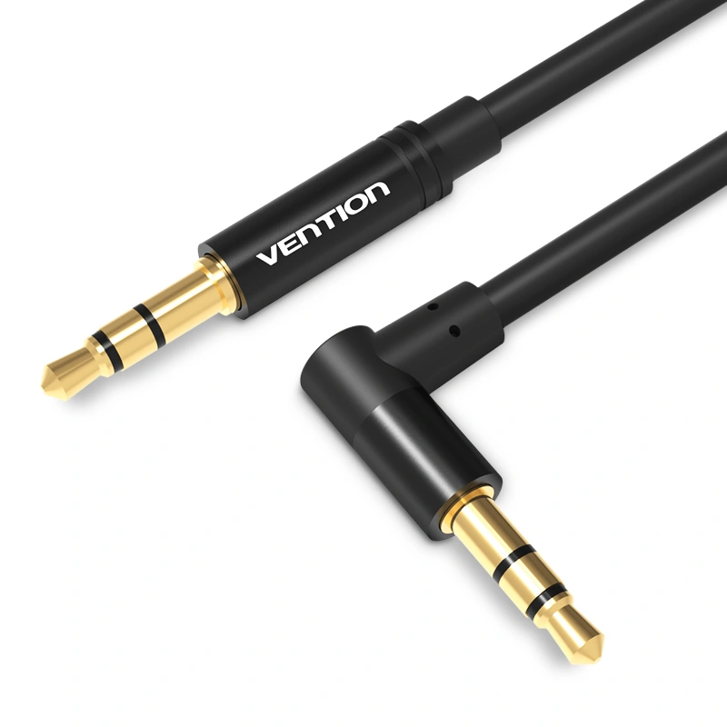 

Кабель Jack 3.5mm(M)-Jack 3.5mm(M) угловой, 1.5м, черный Vention BAKBG-T (BAKBG-T), BAKBG-T
