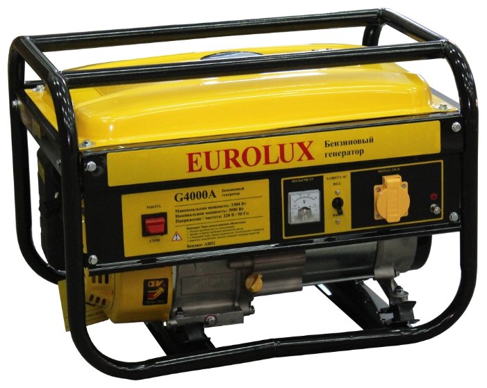 Электрогенератор Eurolux G4000A, однофазный, бензиновый, 3.3кВт, 1xEURO 16A