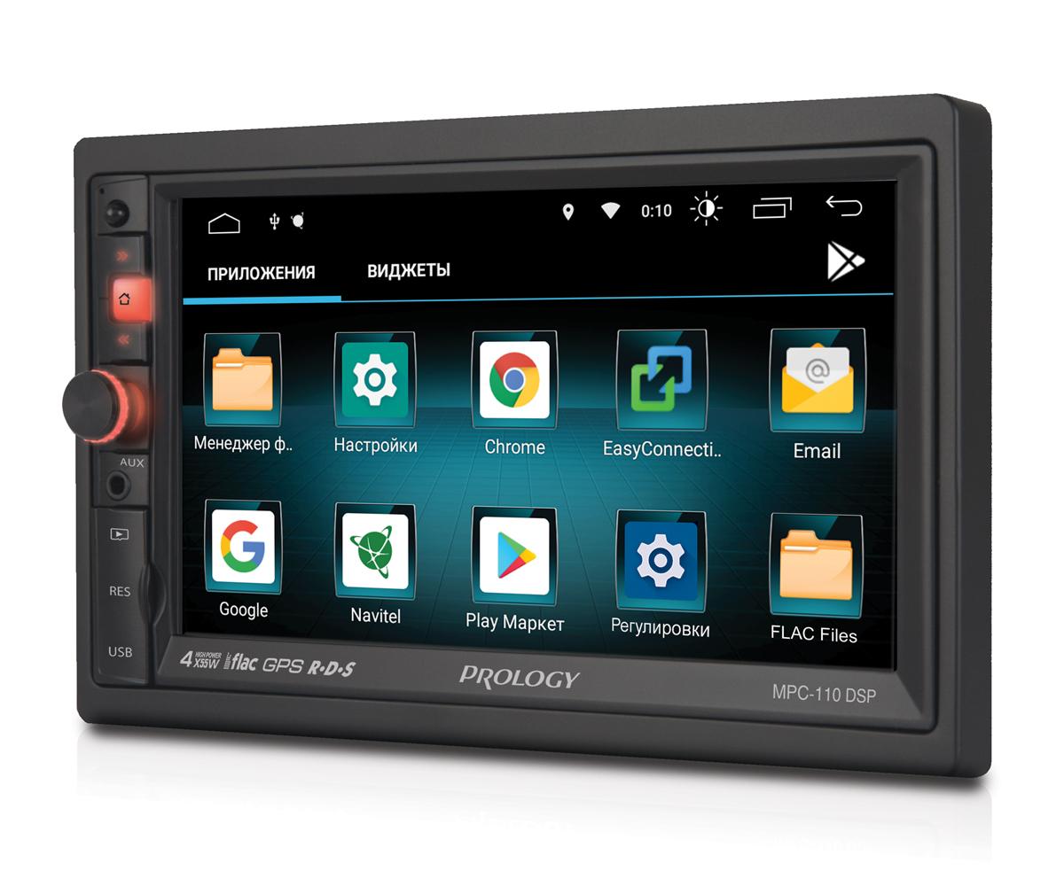 

Автомагнитола Prology MPC-110, 2 DIN, 4x55 Вт, USB, черный, MPC-110