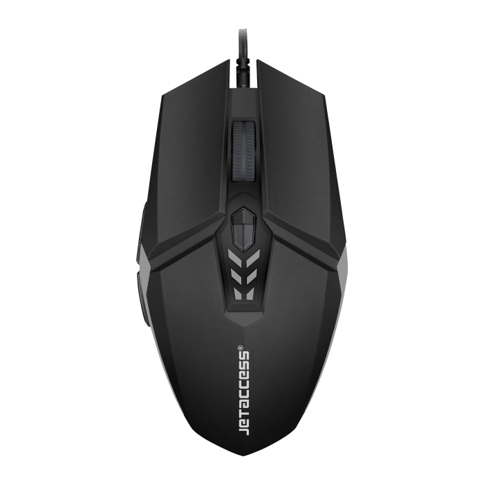 

Мышь проводная Jet.A OM-U58, 3200dpi, оптическая светодиодная, USB, черный/серый, OM-U58