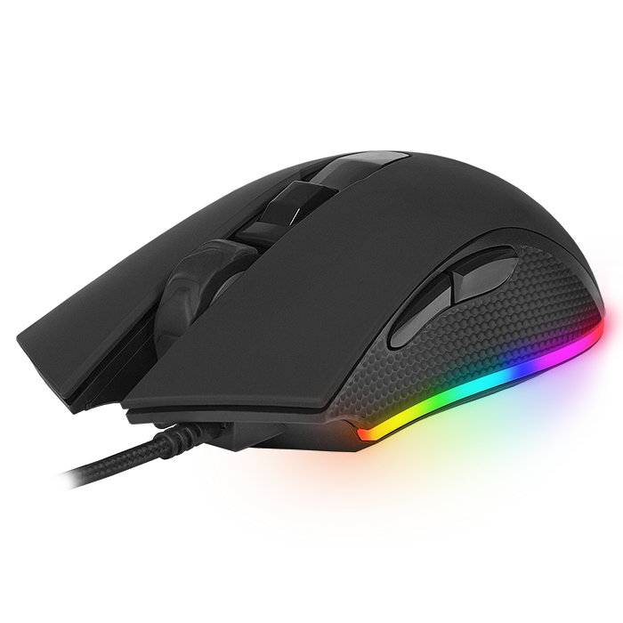 Мышь проводная Sven RX-G750, 6400dpi, оптическая светодиодная, USB, черный (SV-019198) - фото 1