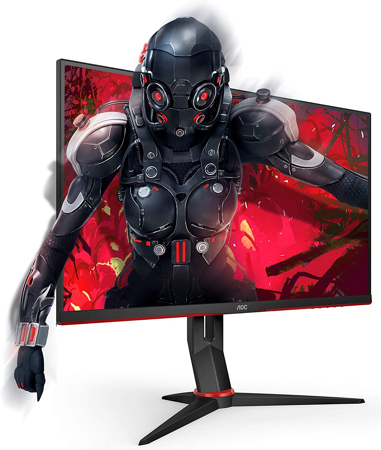 

Монитор 24" AOC 24G2U IPS, 1920x1080 (16:9), 250кд/м2, 144Hz, 1мс, 178 градусов/178 градусов, VGA, HDMI, DisplayPort, USB-Hub, черный/красный, 24G2U