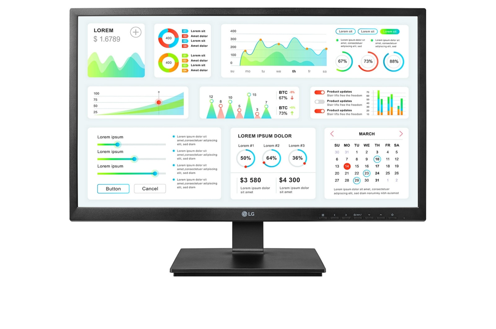 

Монитор 23.8" LG 24CK550Z-BP IPS, 1920x1080 (16:9), 250кд/м2, 14 мс, 178°/178°, VGA, DisplayPort, USB-Hub, черный (24CK550Z-BP), 24CK550Z-BP