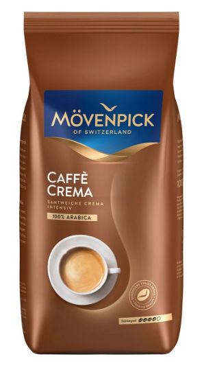 

Кофе в зернах Movenpick Caffe Crema 1 кг, средняя обжарка, 100% арабика (17808), Caffe Crema