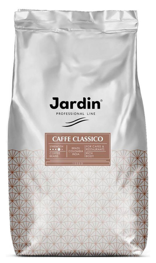 

Кофе в зернах Jardin Caffe Classico 1 кг, темная обжарка, смесь арабики и робусты (1496-06), Caffe Classico