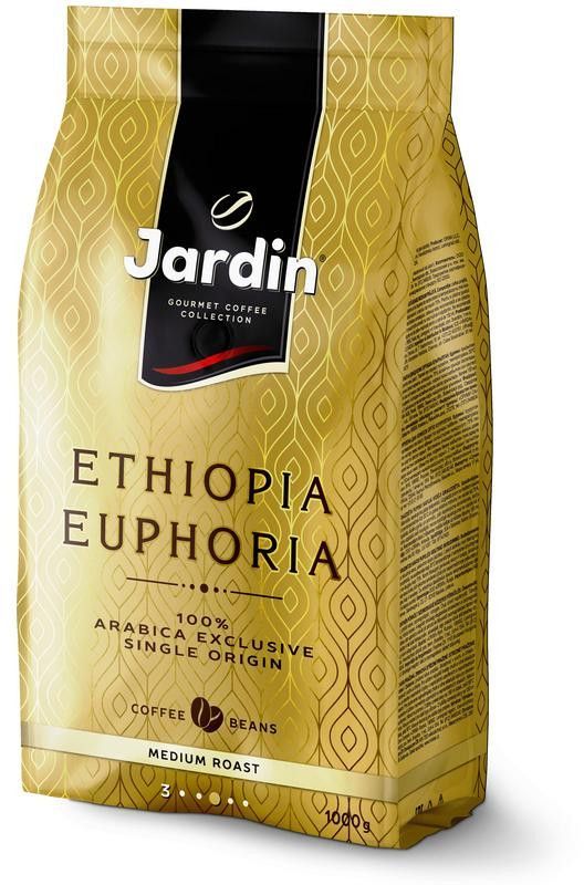 

Кофе в зернах Jardin Ethiopia Euphoria 1 кг, средняя обжарка, 100% арабика (1346-06), Ethiopia Euphoria