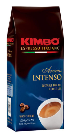 Кофе в зернах Kimbo Aroma Intenso 1 кг, средняя обжарка, смесь арабики и робусты