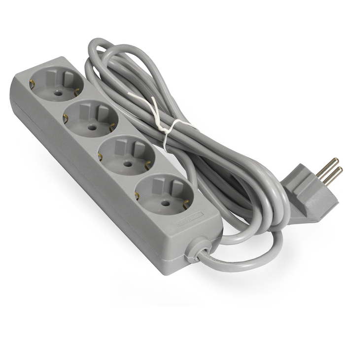 

Удлинитель ExeGate ECE-4-1.8G, 4-розетки, 1.8м, серый (EX285811RUS), ECE-4-1.8G