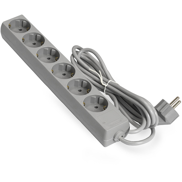 

Удлинитель ExeGate ECE-6-1.8G, 6-розеток, 1.8м, серый (EX285829RUS), ECE-6-1.8G