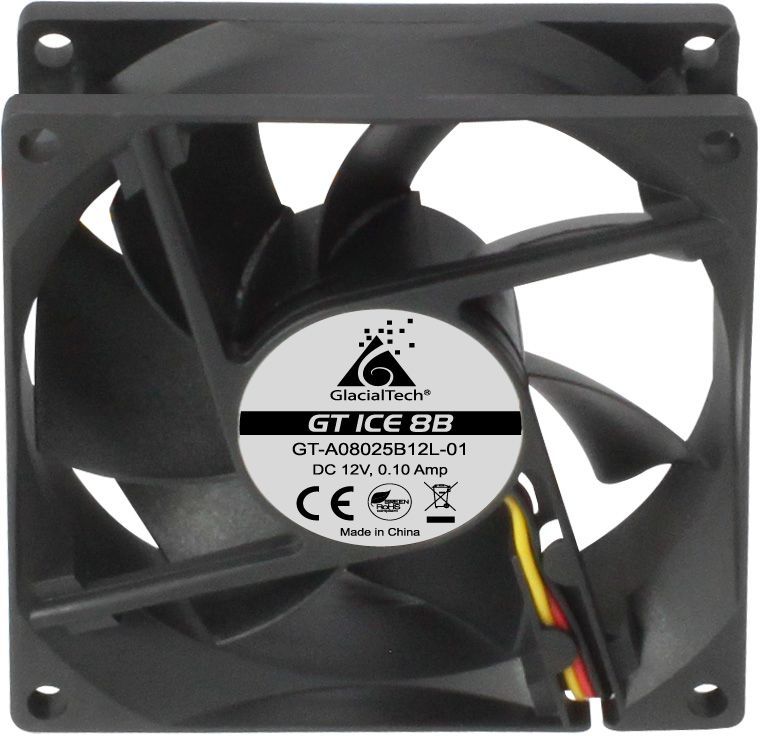 

Вентилятор GlacialTech GT ICE 8B, 80 мм, 1600rpm, 21 дБ, 3-pin+4-pin Molex, 1шт (CF-80250BD0AC0001), GT ICE 8B