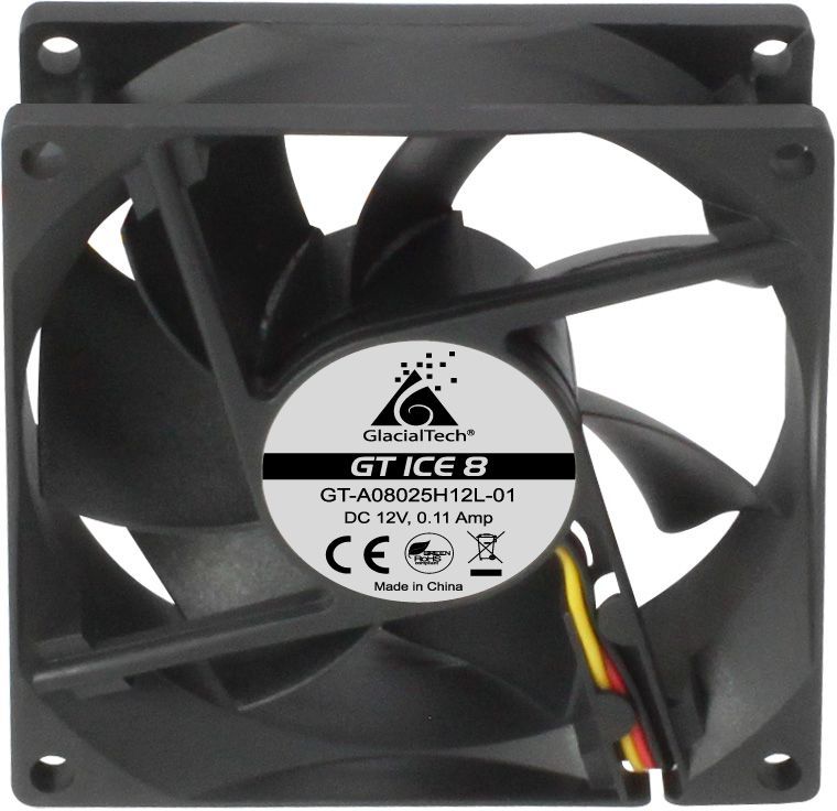 

Вентилятор GlacialTech GT ICE 8, 80 мм, 1600rpm, 20.8 дБ, 3-pin+4-pin Molex, 1шт (CF-80250HD0AC0001), GT ICE 8