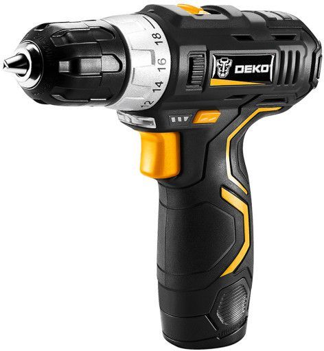 

Дрель-шуруповерт DEKO GCD12DU3 SET 4, аккумуляторный, 32 нм, 1500 об/мин, 12V, 2 А·ч, Li-Ion, два акб, быстрозажимной патрон, кейс, 1.8 кг (063-4140), GCD12DU3 SET 4